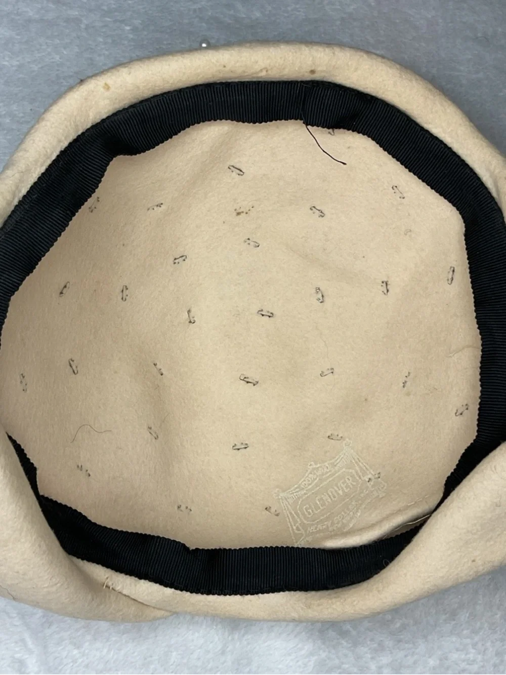 Vintage Glenover 100% Wool Beige Hat | Classic Structured Retro Style